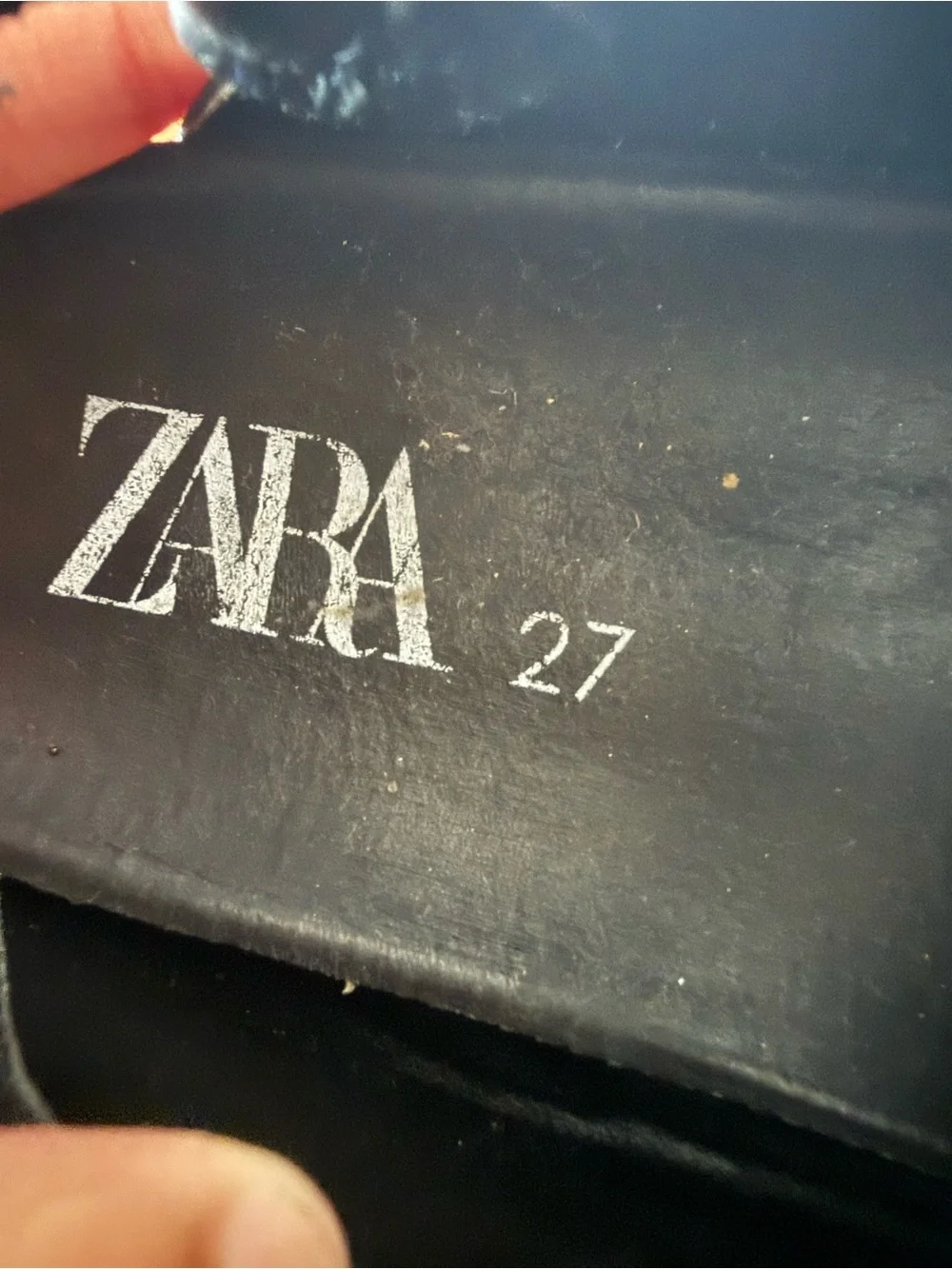 ZARA Kids Black T-Strap Mary Jane Shoes